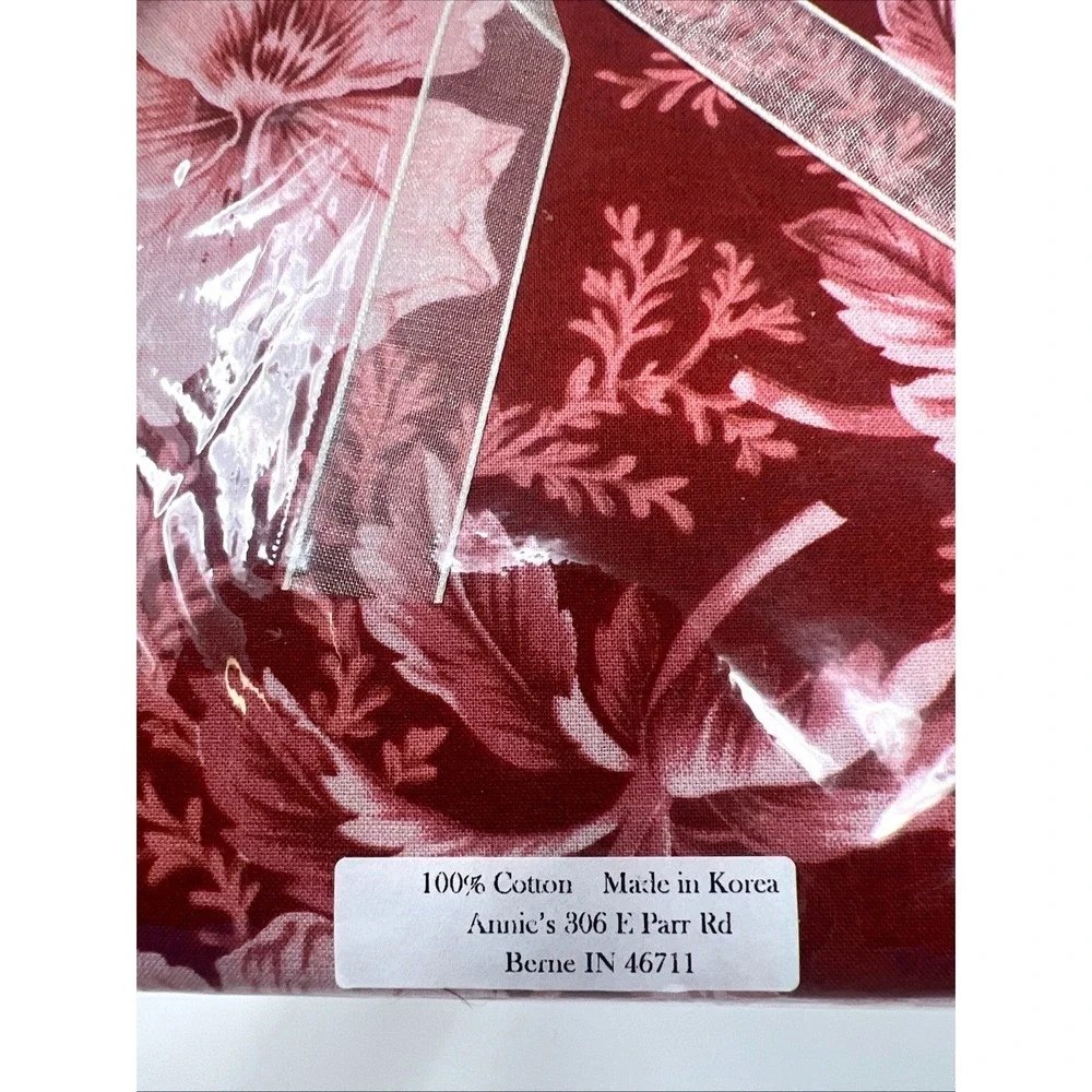 Annie's Creative Quilters Fabric Club Chocolate & Cherry Collection Slippers